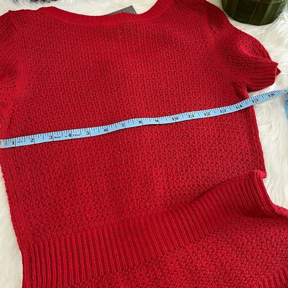 NEW Ann Taylor Silk Ribbed Open Knit Button Front Cardigan Sweater Jacket XS NWT - Picture 15 of 16